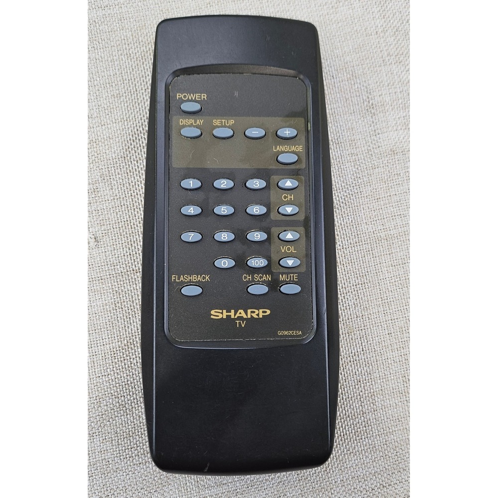 Sharp G0962CESA TV Remote Control Black OEM Replacement Remote‎